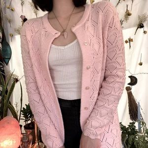 Perfect Pink Vintage Cardigan